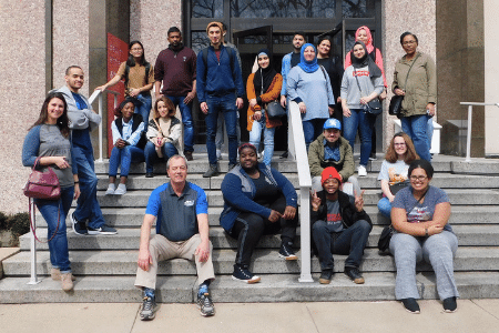 group of students on a field trip